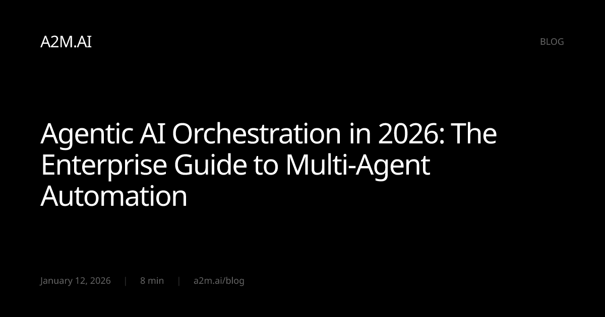 Agentic AI Orchestration in 2026: The Enterprise Guide to Multi-Agent ...